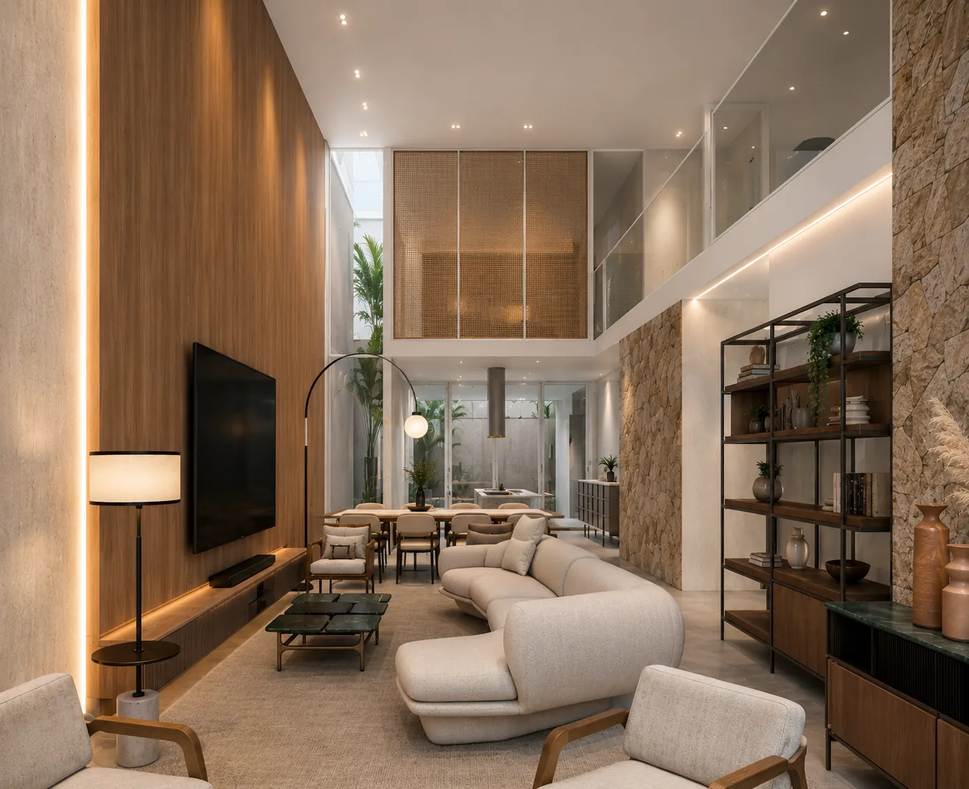 Ambiente residencial projetado por Elizia Rodrigues